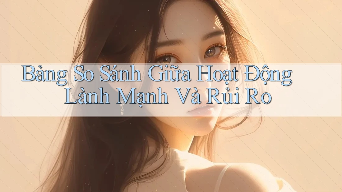 Bảng So Sánh Giữa Hoạt Động Lành Mạnh Và Rủi Ro Bảng So Sánh Giữa Hoạt Động Lành Mạnh Và Rủi Ro