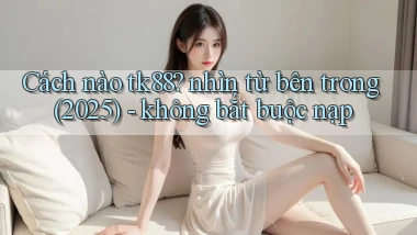 Cách nào tk88 nhìn từ bên trong (2025)   không bắt buộc nạp