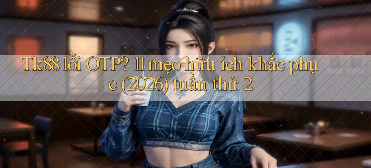 Tk88 lỗi OTP 11 mẹo hữu ích khắc phục (2026) tuần thứ 2